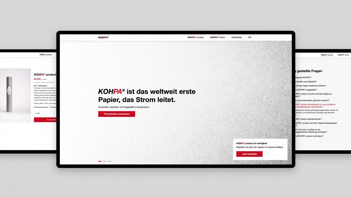 Kohpa GmbH Website & Shopify