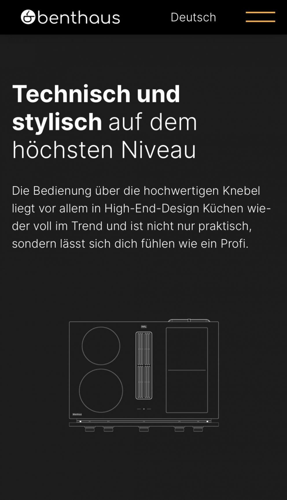 Screenshot Benthaus Produktdetails